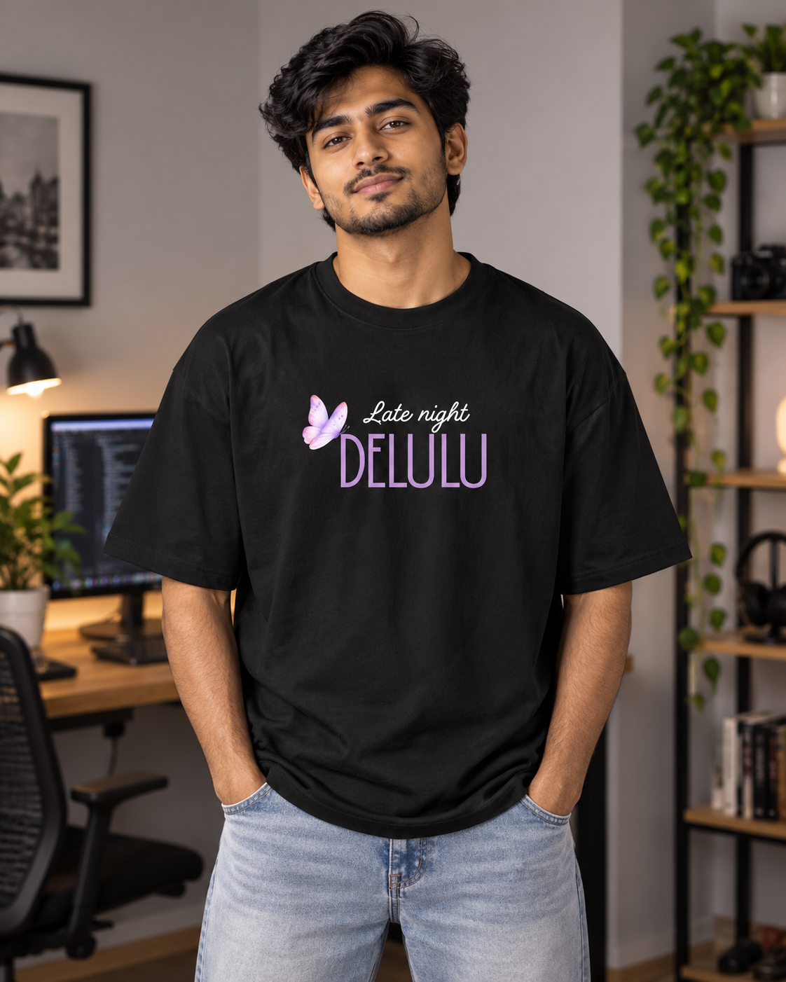 Late Night Delulu - Black